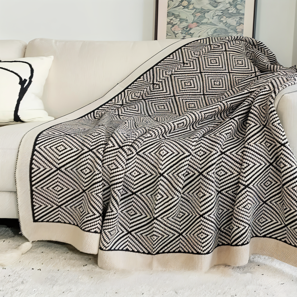 GeoComfort Fleece-Decken – Weiches, leichtes Polyester mit modernem Druck