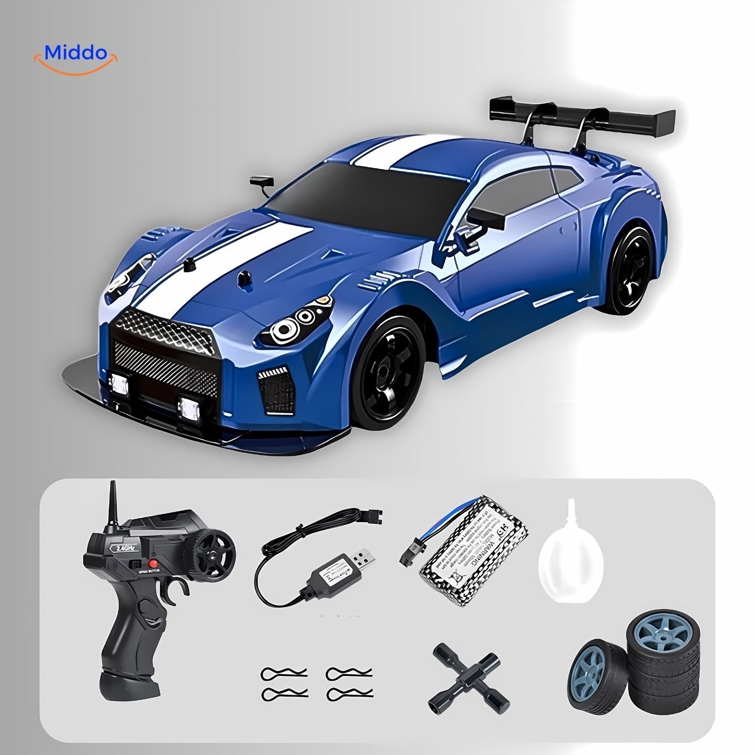 DriftPro GTR | 4WD Drift RC Auto mit schneller Ladefunktion und Action!