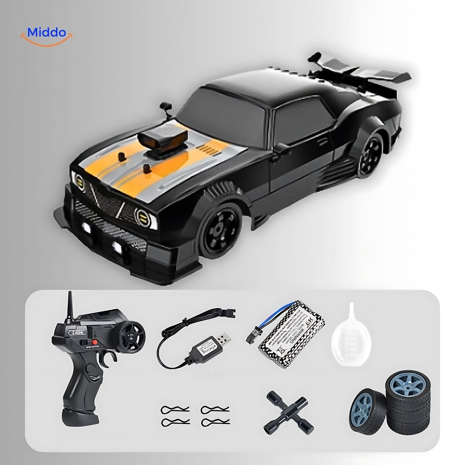 DriftPro GTR | 4WD Drift RC Auto mit schneller Ladefunktion und Action!