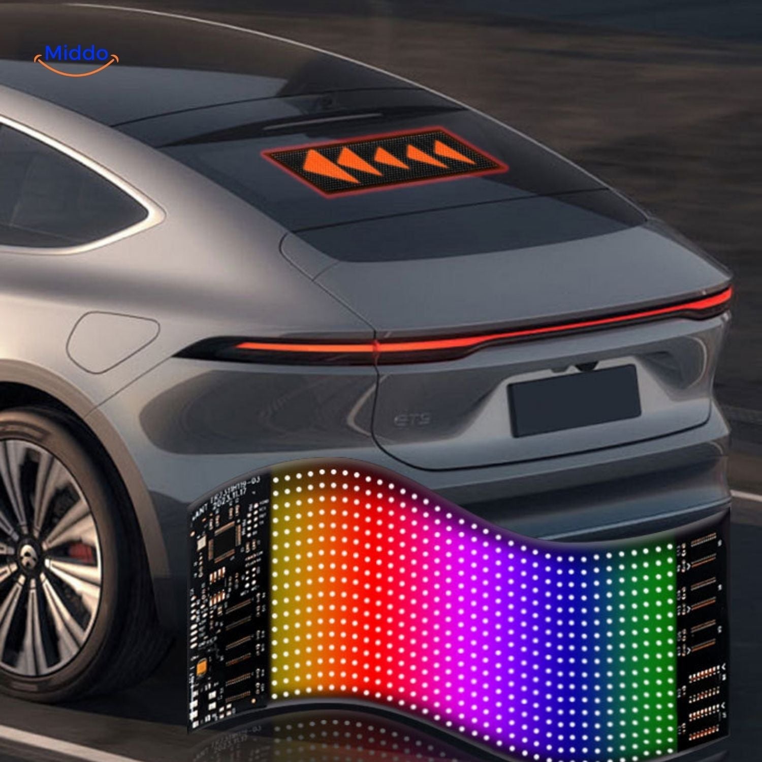 DriveVision LED-Display | Anpassbares Teufelsaugen-Design für Lkw und Auto