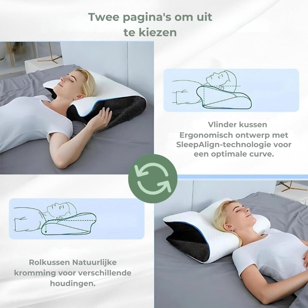 DreamAlign Orthopädisches Kissen – Luxus-Memory-Schaumkissen für Nackenschmerzen & Alle Schlafpositionen