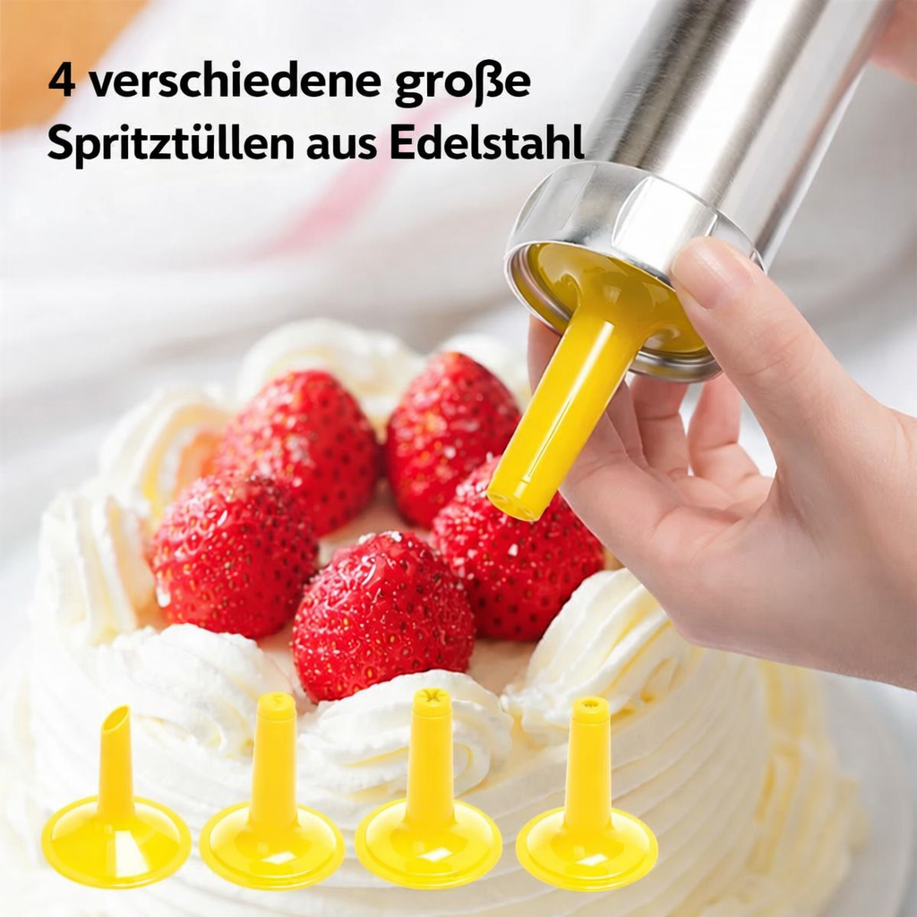 RVS Kekspresse 20 Formen und 4 Spritzdüsen für Perfekte Gleichmäßige Kekse