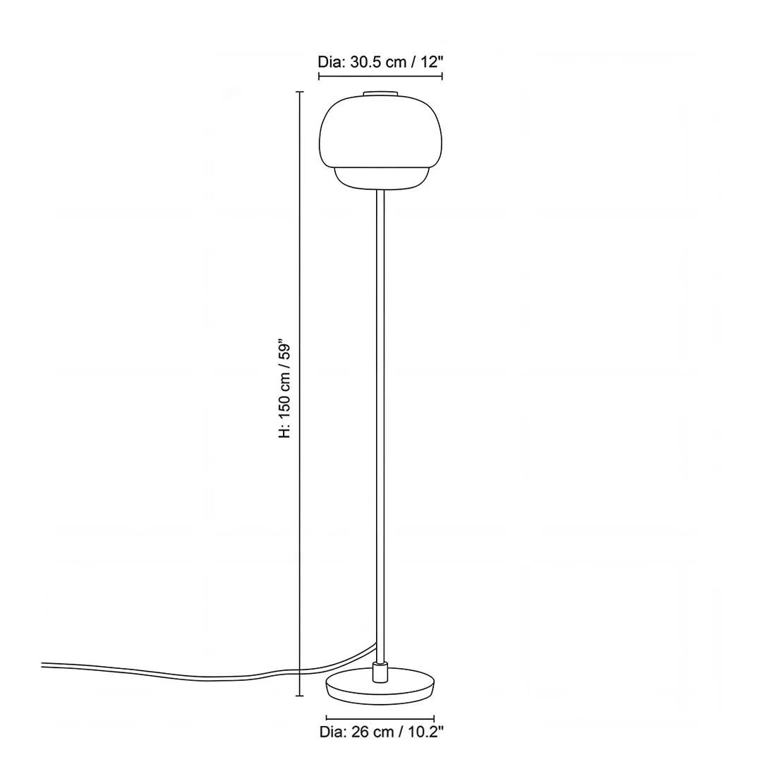 Moderne Farbige Glas Stehlampe – Elegante Designlampe mit Sfeerverlichting