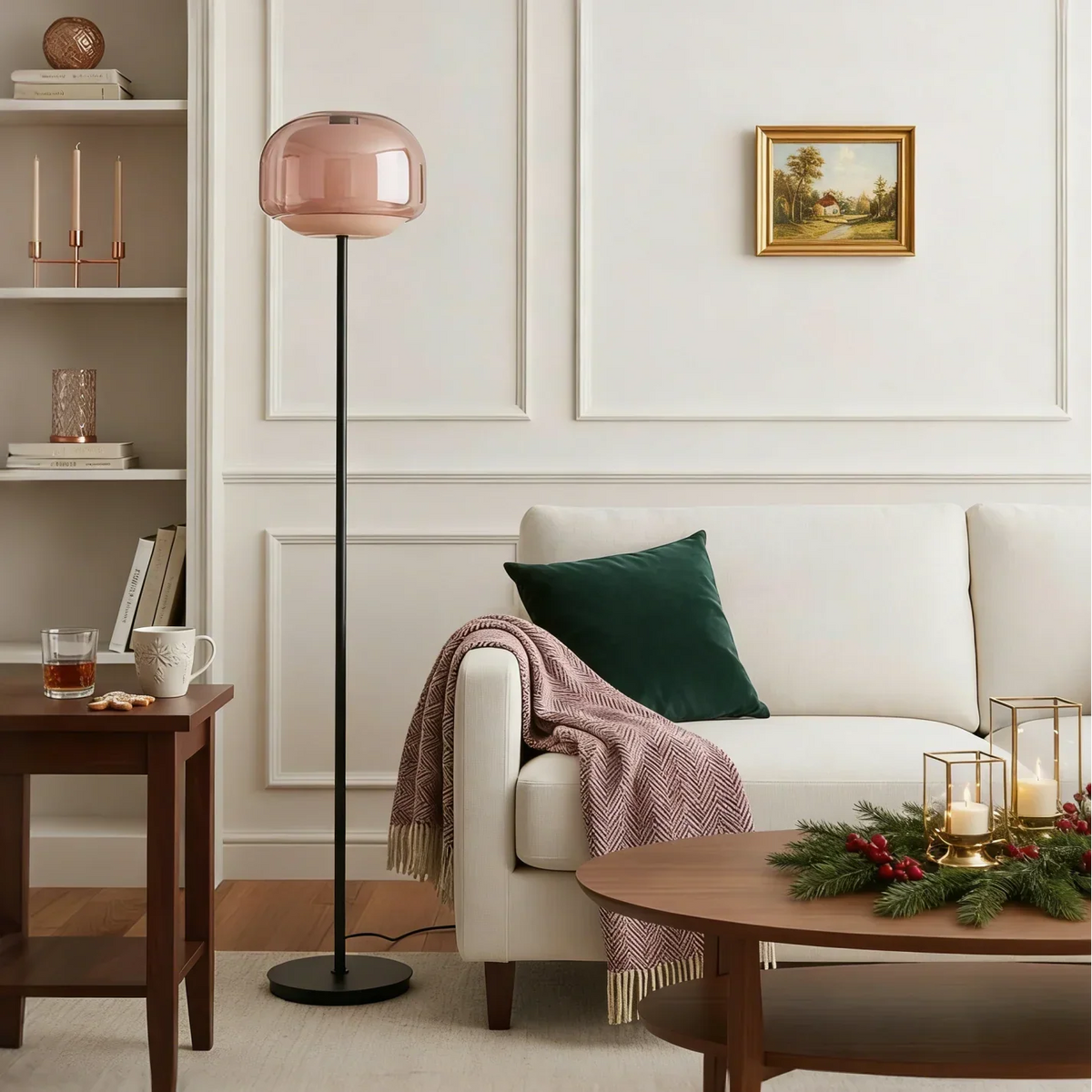 Moderne Farbige Glas Stehlampe – Elegante Designlampe mit Sfeerverlichting