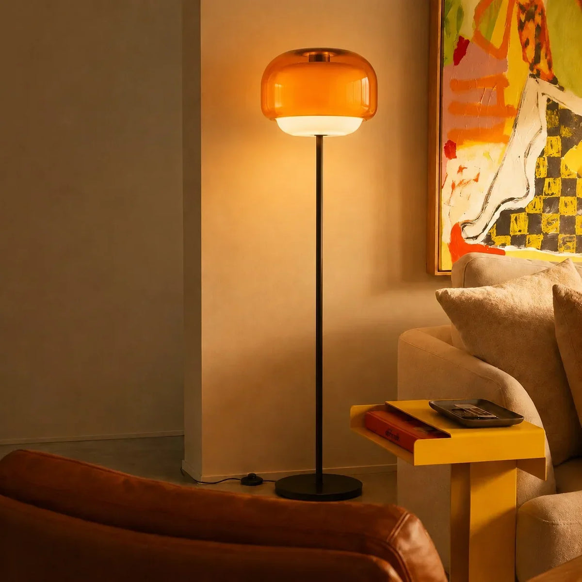 Moderne Farbige Glas Stehlampe – Elegante Designlampe mit Sfeerverlichting