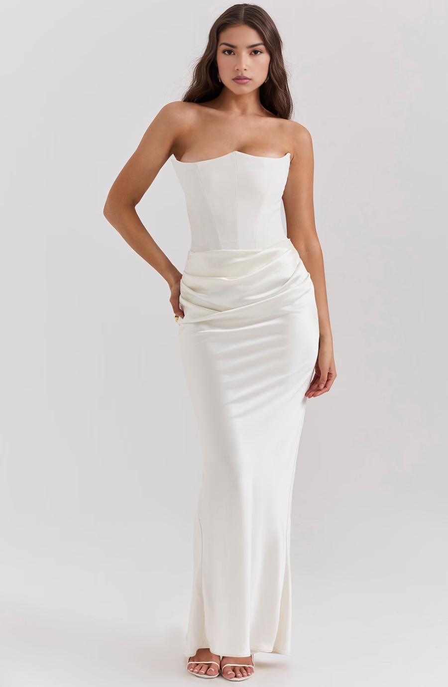 Mia Luxe – trägerloses Maxikleid | Elegantes und vielseitiges Kleid für jeden Anlas