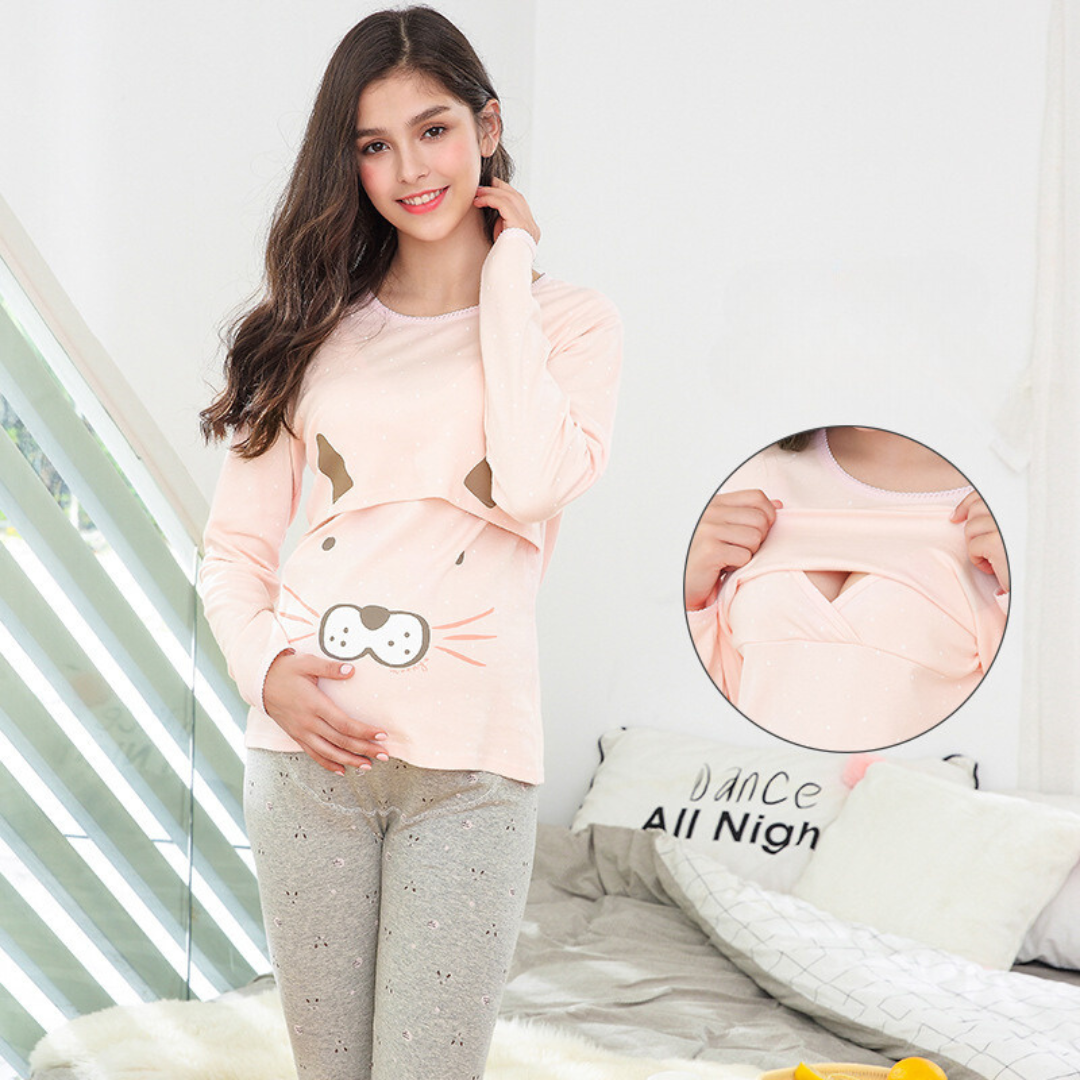 Schwangerschafts-Pyjama Komfortabel für Frauen