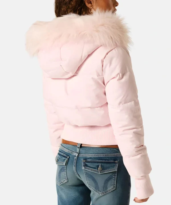 Damen Gesteppt Winterjacke mit Warm & Abnehmbarer Kapuze | Heidi-Mode
