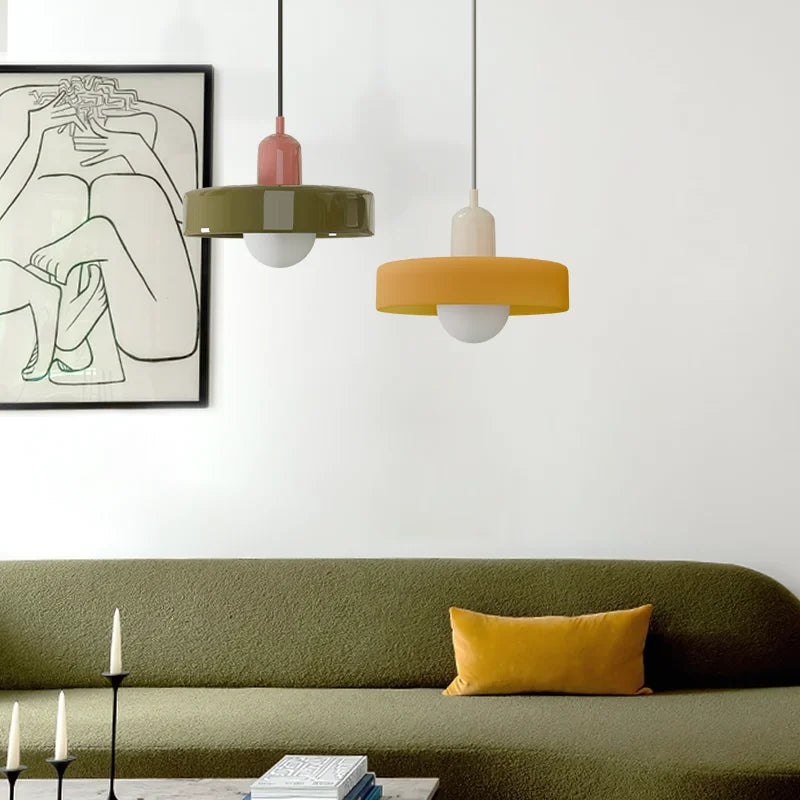Finan Morandi Glas-Disk-Orb Pendelleuchte