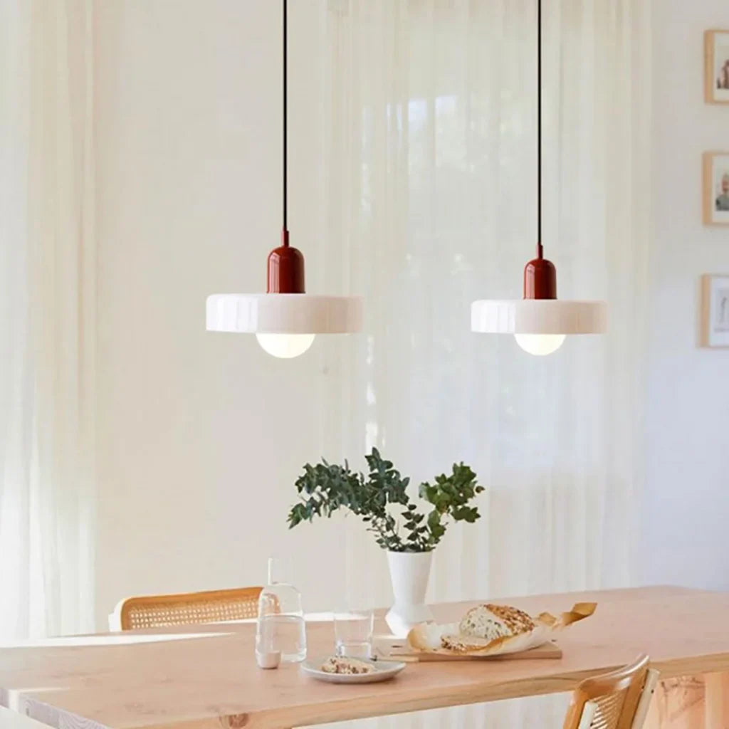 Finan Morandi Glas-Disk-Orb Pendelleuchte