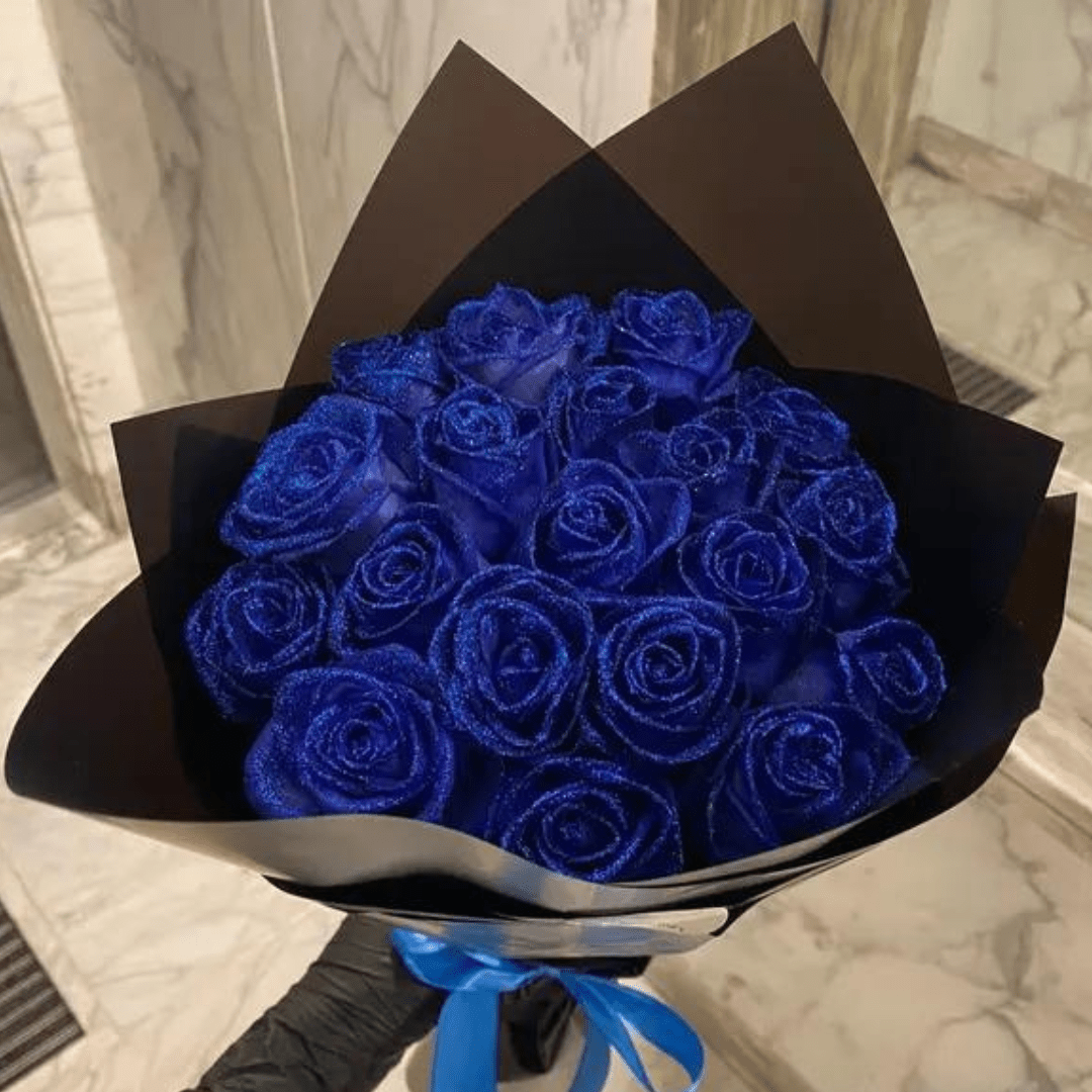 AMORÉVIA Immerblüte – Künstliche Glitzerrose Für Romantik Und Wohnkultur