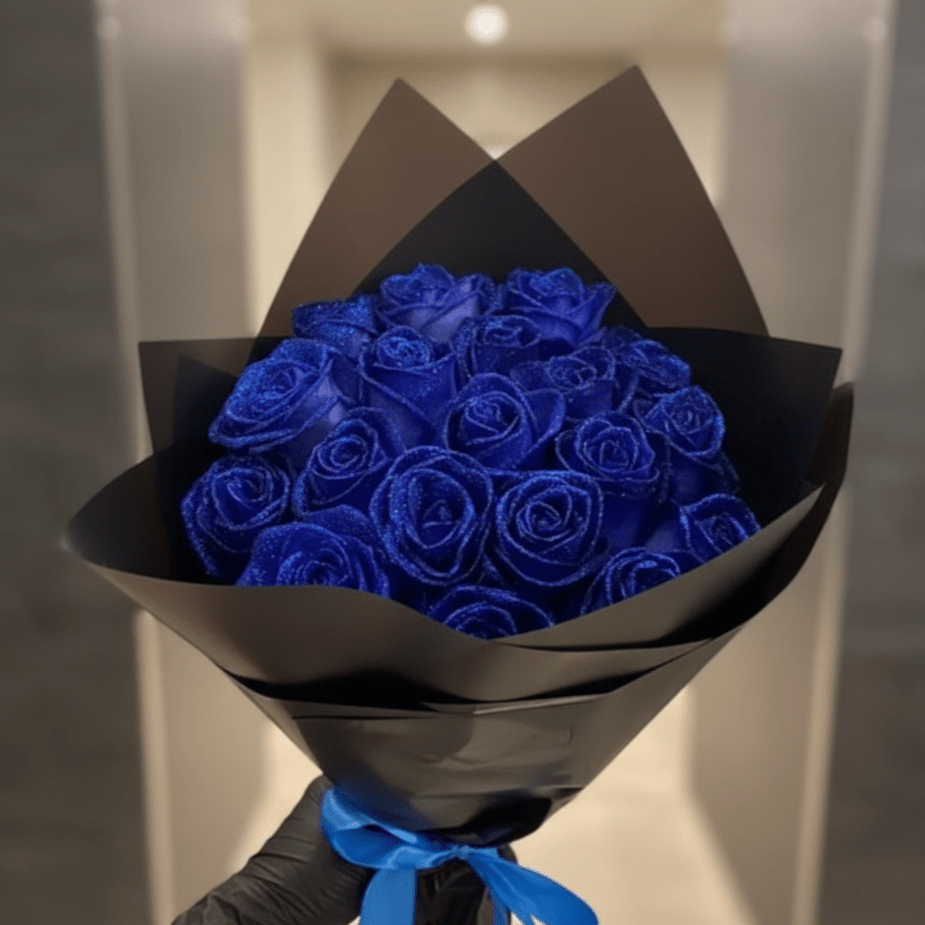 AMORÉVIA Immerblüte – Künstliche Glitzerrose Für Romantik Und Wohnkultur