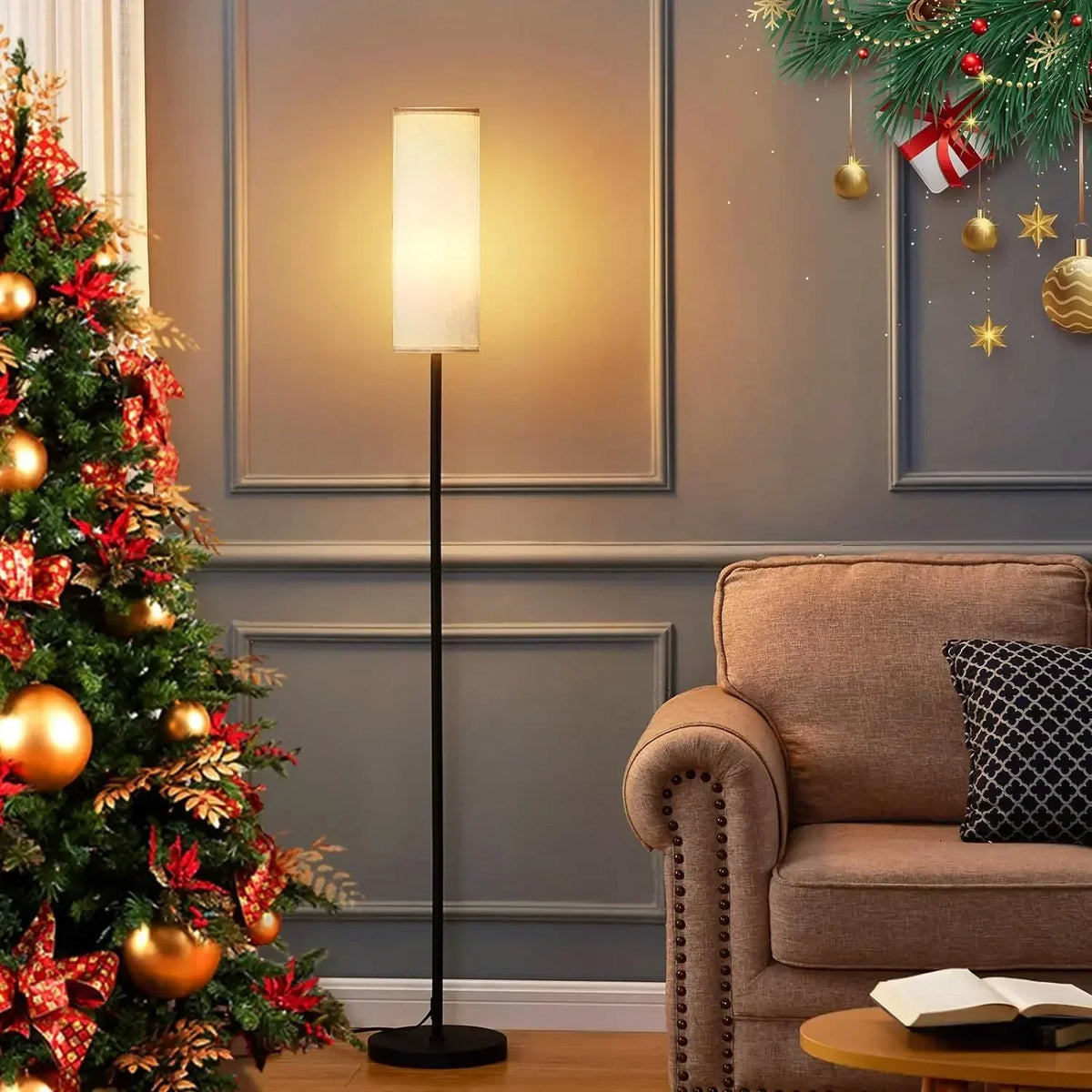 Moderne zylindrische Stehlampe – Minimalistische Designlampe