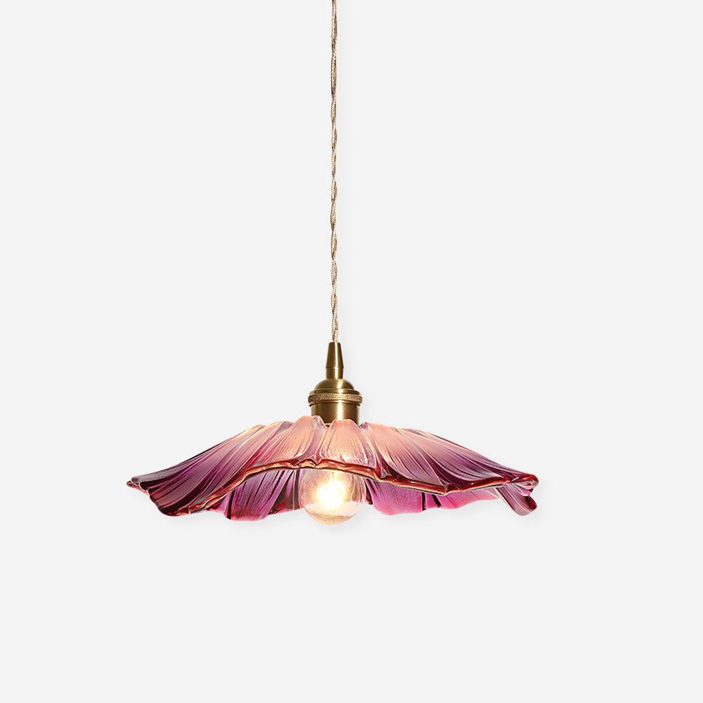 Blumen Glas Pendelleuchte
