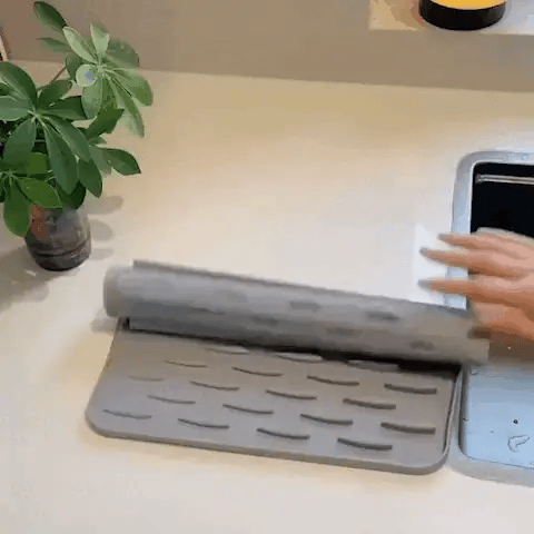 FlexiDry Silikon-Trockmatte – Hitzebeständig, Rutschfest & Platzsparendes Design