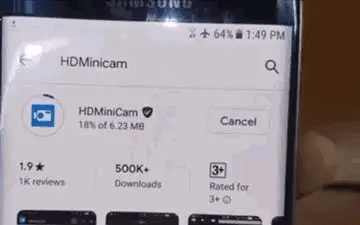 Mini 1080P HD Überwachungskamera mit eingebautem Mikrofon und Nachtsicht