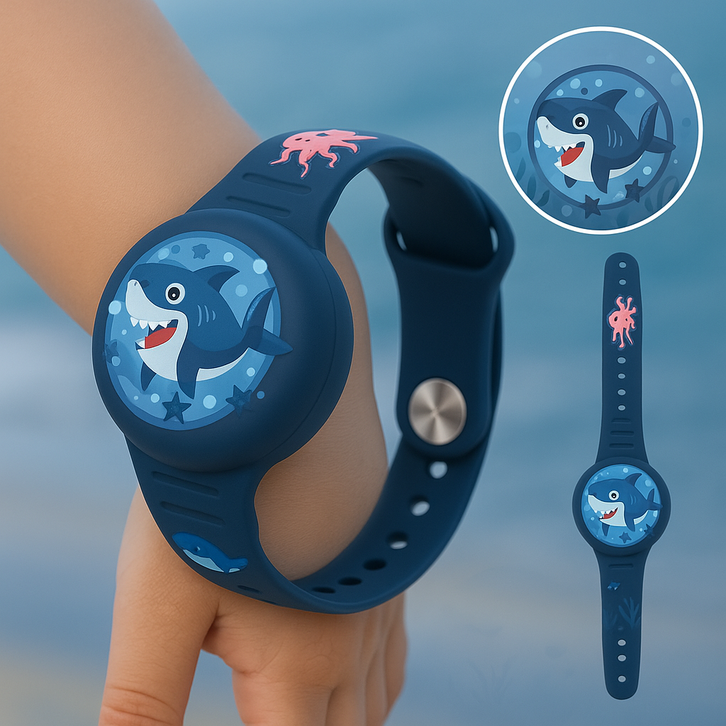 GPS | Kinderarmband | Standortverfolgung | Verstellbares Silikonarmband | KidLoca