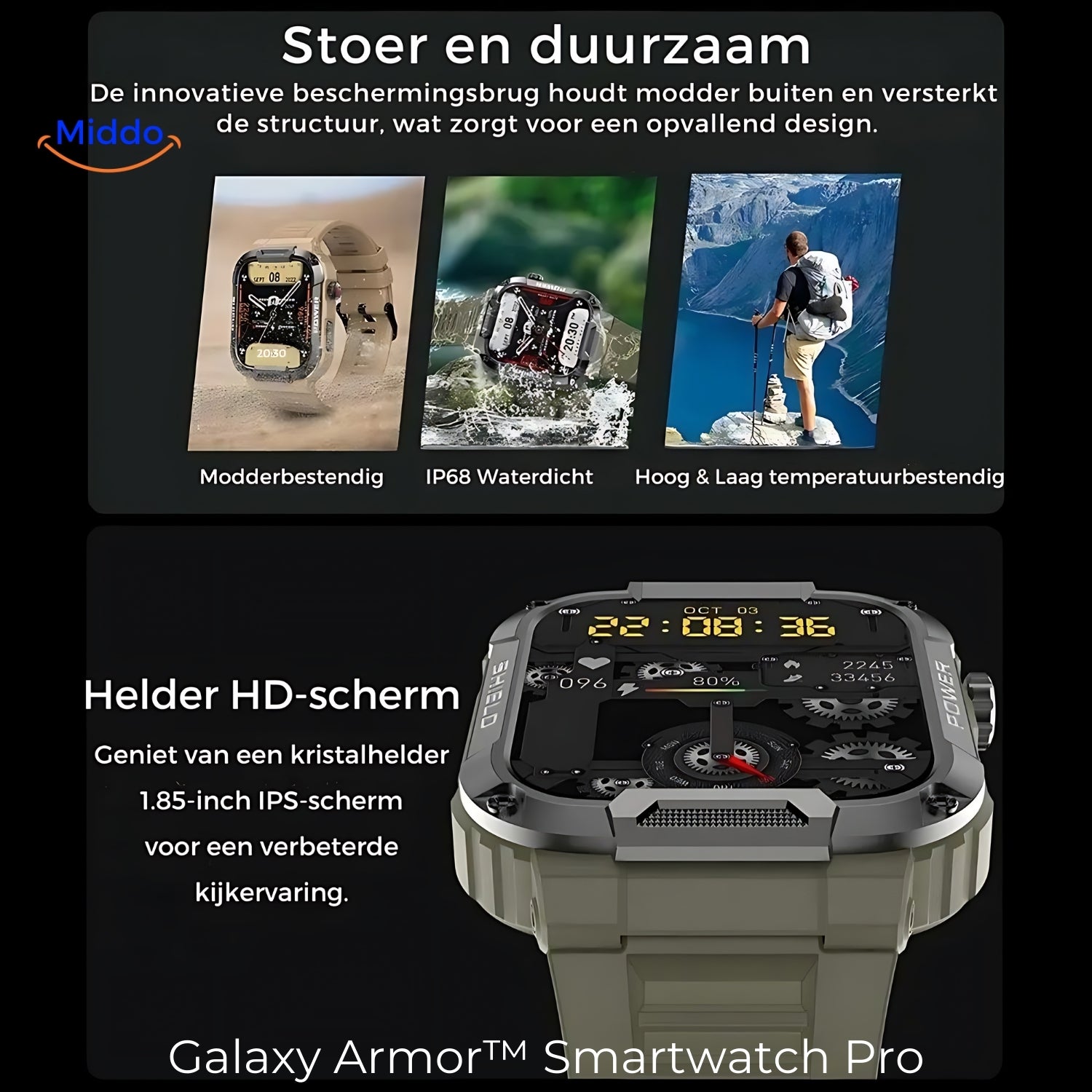 TitanGuard Smartwatch | Unverwüstliche Smartwatch für iOS & Android mit über 100 € Ersparnis