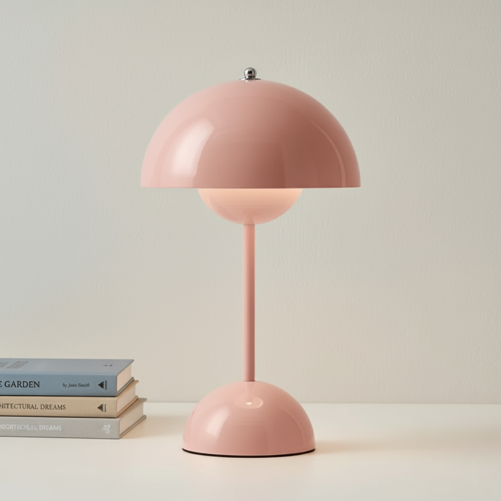 Frendorf NordicNest Skandinavische Tischlampe Dimmbar Moderne Nachtlampe