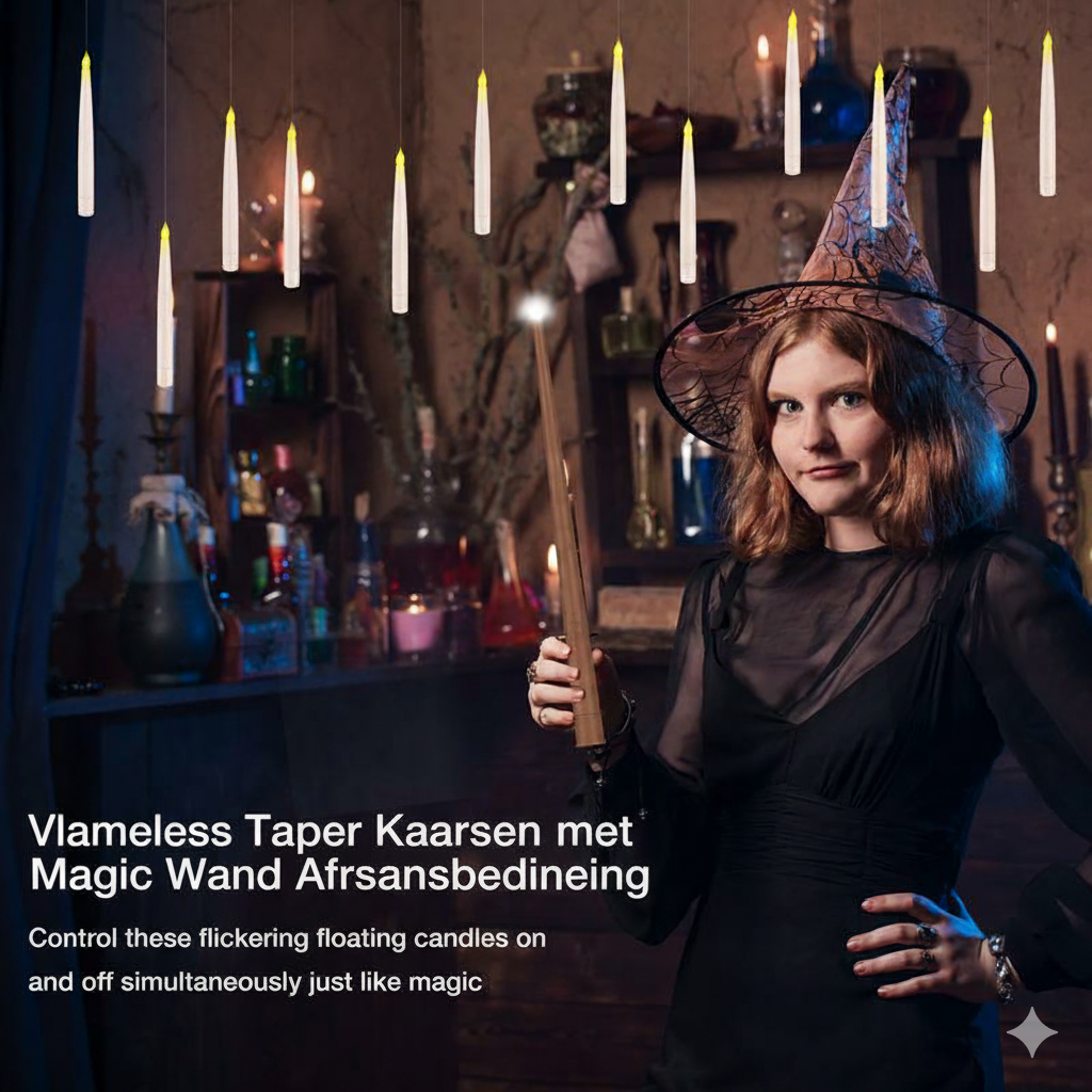 LumiGlow LED Kerzen Set | Flammenlose hängende Kerzen mit Fernbedienung für stimmungsvolle Dekoration