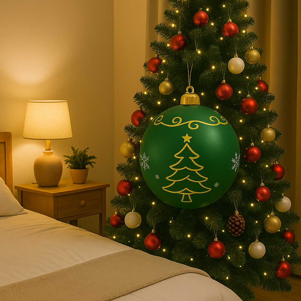 PVC Weihnachtsdekoration für Außen mit Bunter LED-Beleuchtung