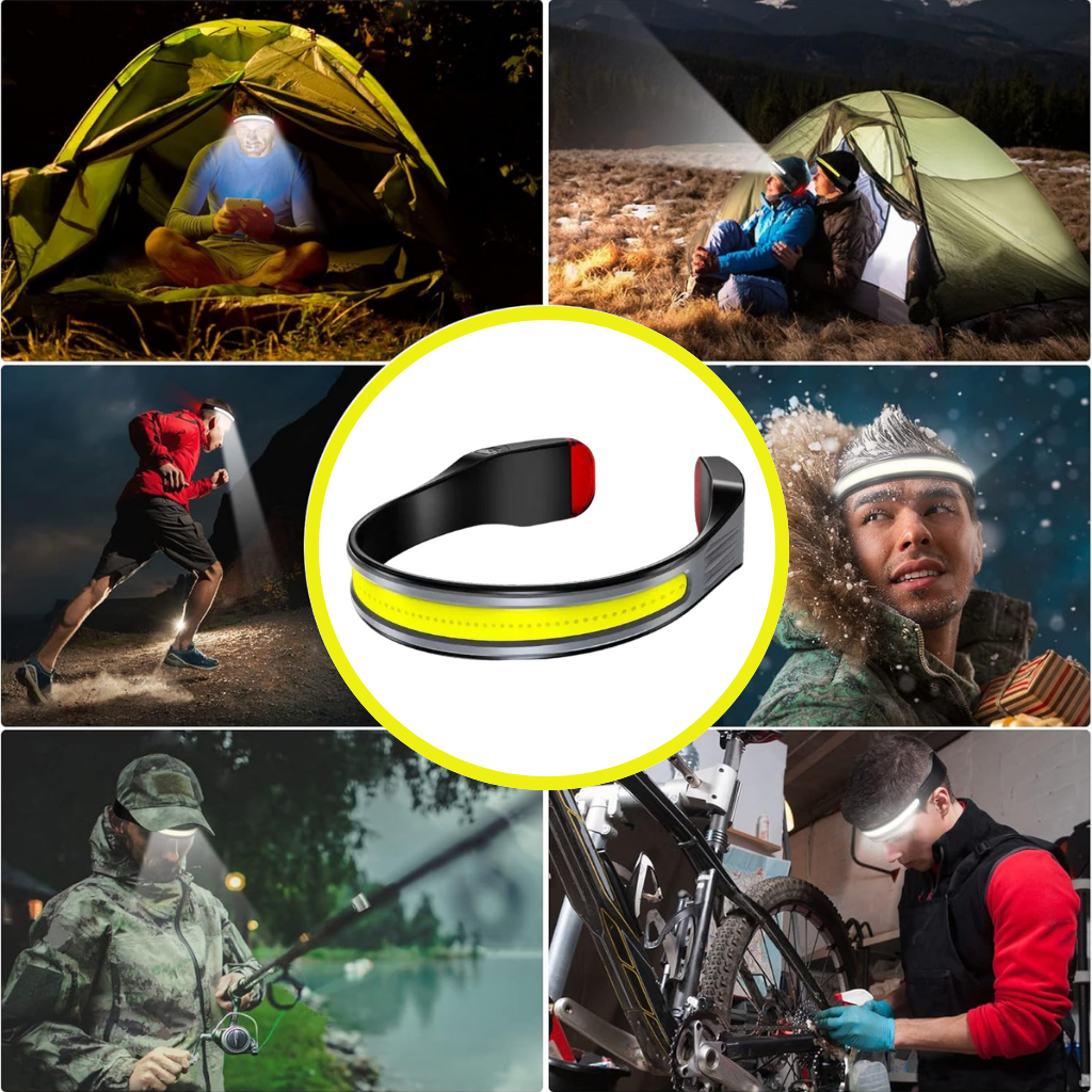 Bright Beam LED Stirnlampe – Leistungsstarke Breitstrahl-Stirnlampe für Outdoor