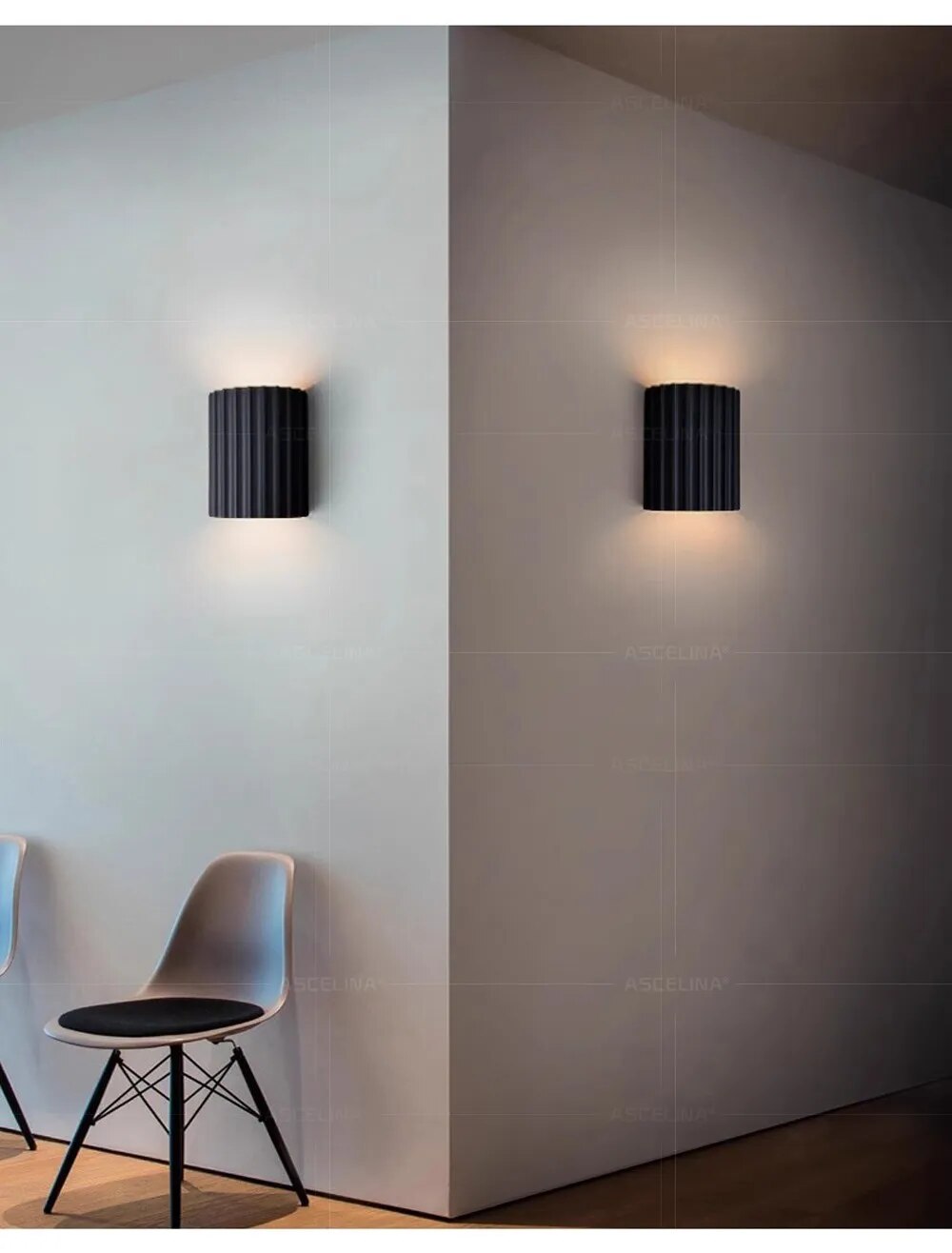 GleamEdge | Moderne LED-Wandlampe mit künstlerischem Harzdesign