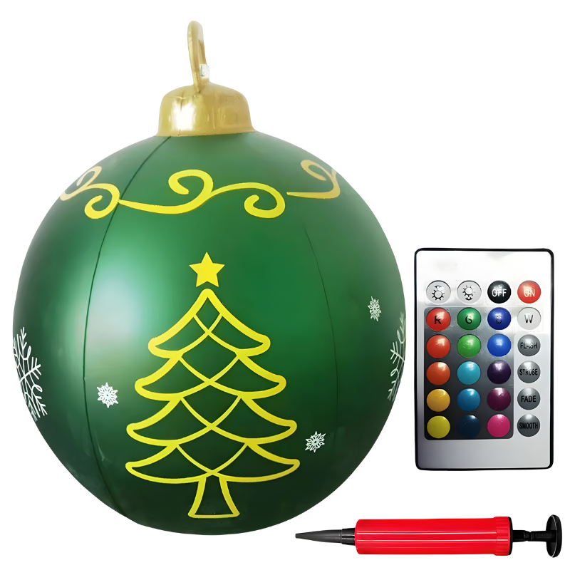 PVC Weihnachtsdekoration für Außen mit Bunter LED-Beleuchtung