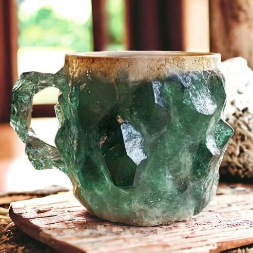 CrystalBrew Kaffeetassen | Elegante mineralische Kristalltassen für ein einzigartiges Kaffee-Erlebnis