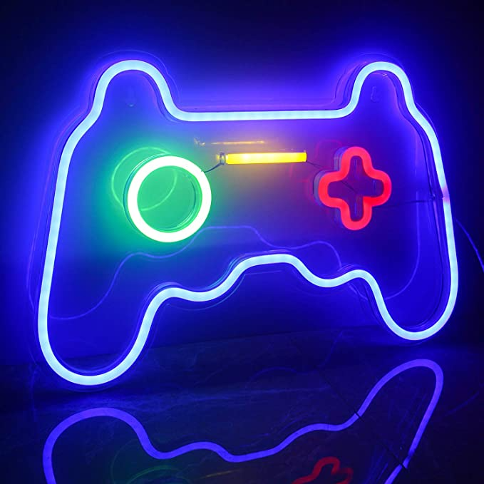 Joystick Neon Wandleuchte