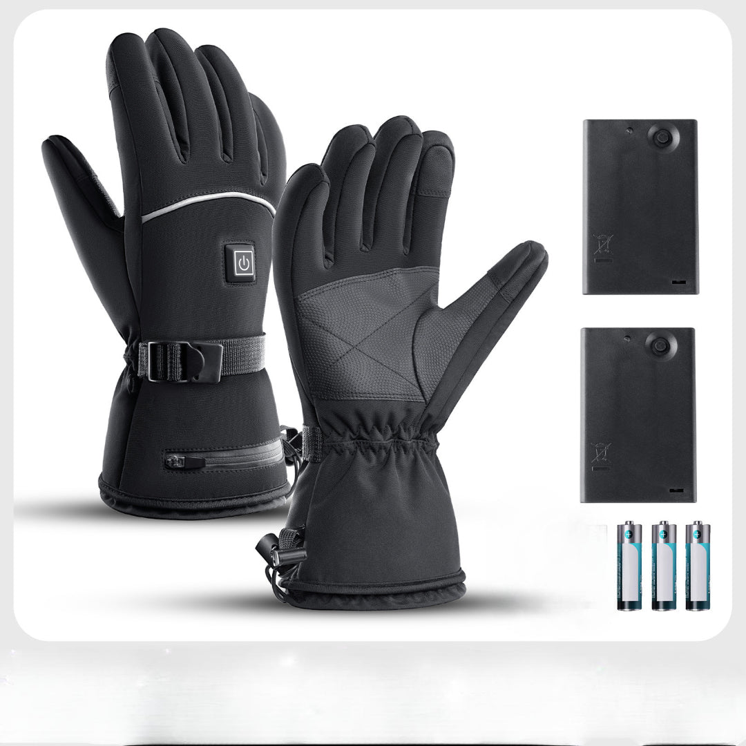 Elektrische Winterhandschuhe - Beheizt | 3 Temperaturstufen | Wasserdicht