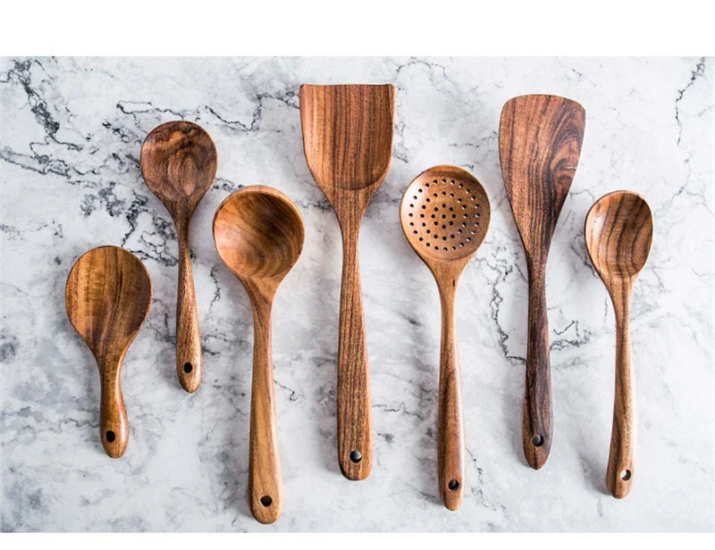 CulinaryTeak | Elegantes 7-teiliges Küchenset
