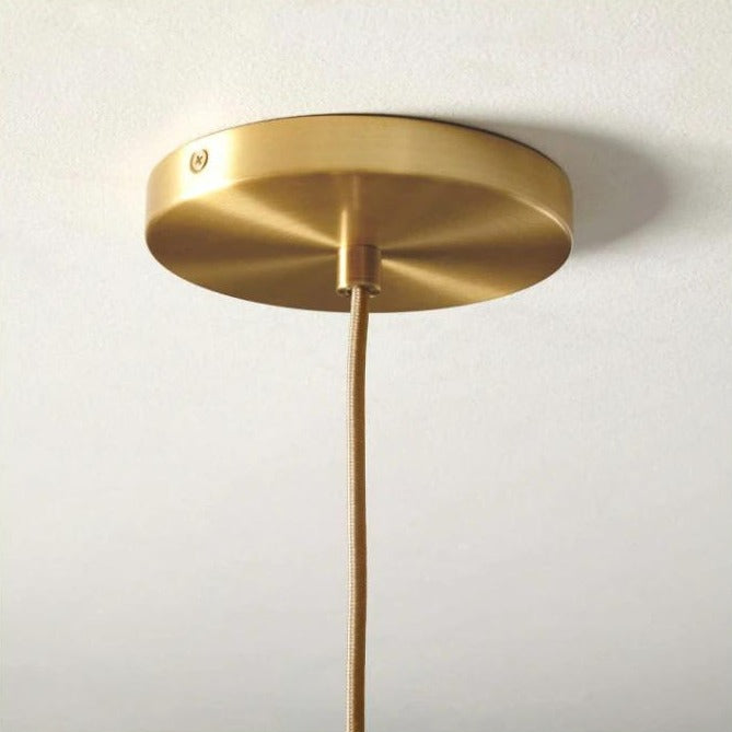Frendorf | Glaskugel Pendelleuchte | Modernes Messing Design