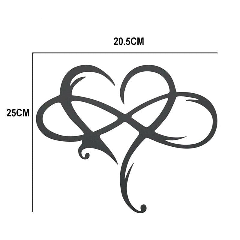 Frendorf Unendlichkeit Herz Wanddekoration Symbol der Ewigen Liebe