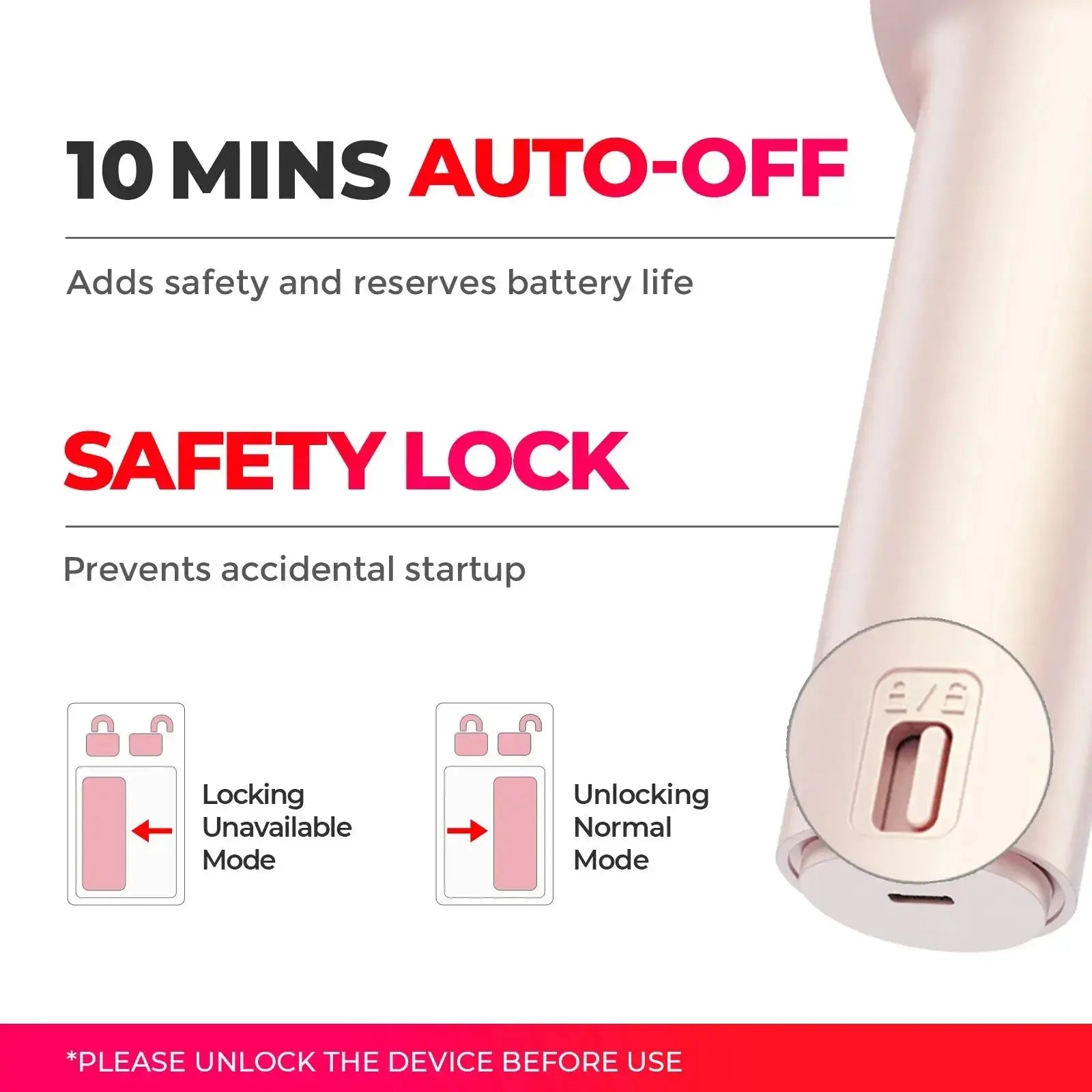 Céleste | Lockenstab – kabellos – einstellbare Temperatur – elegantes Design