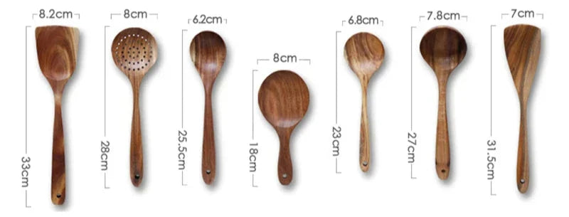 CulinaryTeak | Elegantes 7-teiliges Küchenset