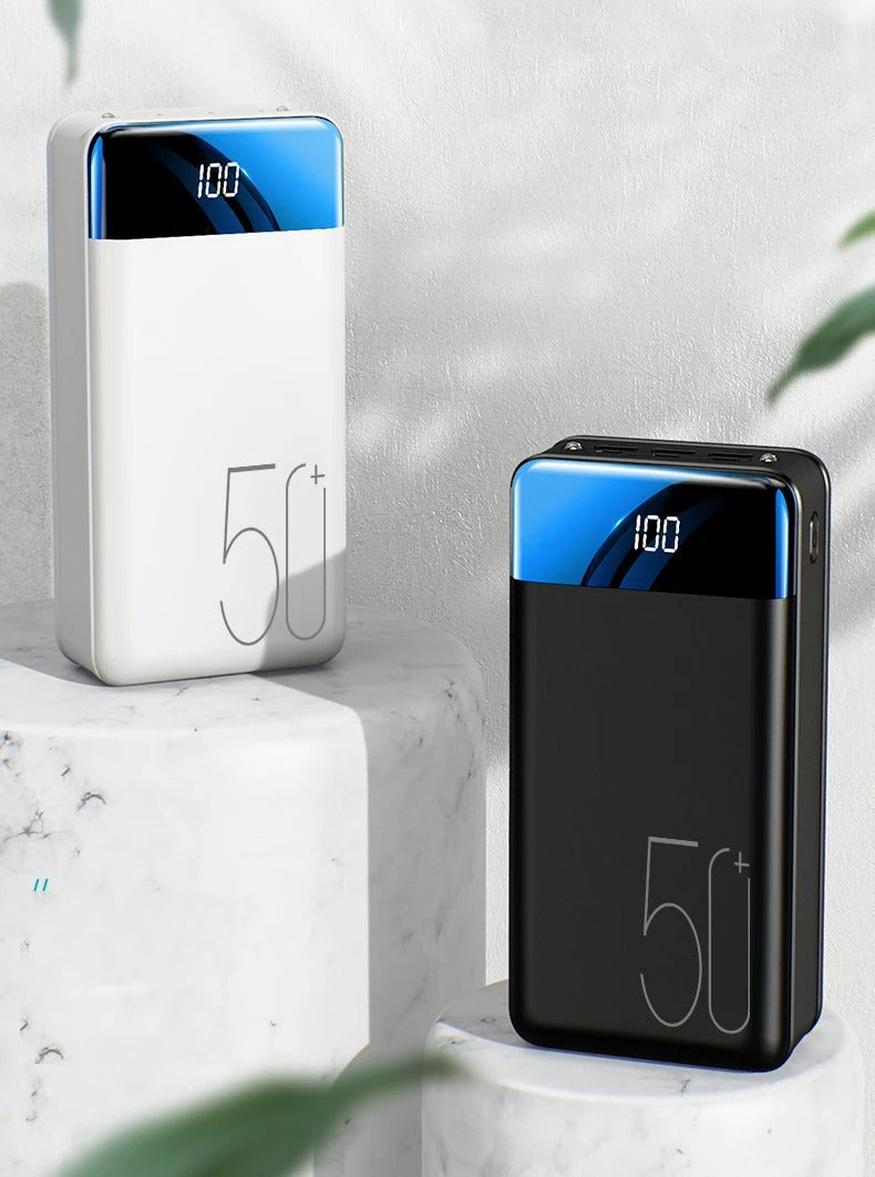 50.000mAh Ultra-Hohe Kapazität Power Bank – Super Schnelles Laden für Telefone, Tablets & Laptops
