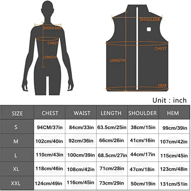 USB- beheizte Thermo-Weste für Damen mit Infrarottechnologie für Herbst und Winter
