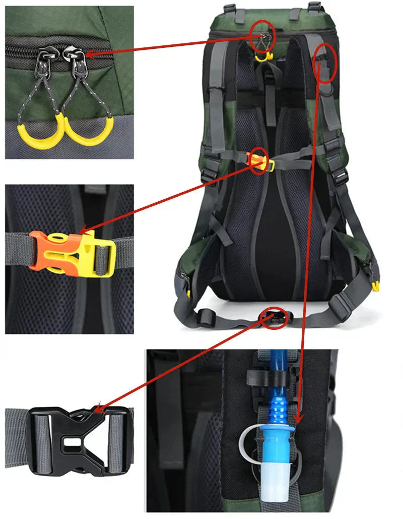 60L Rucksack - Wasserdicht