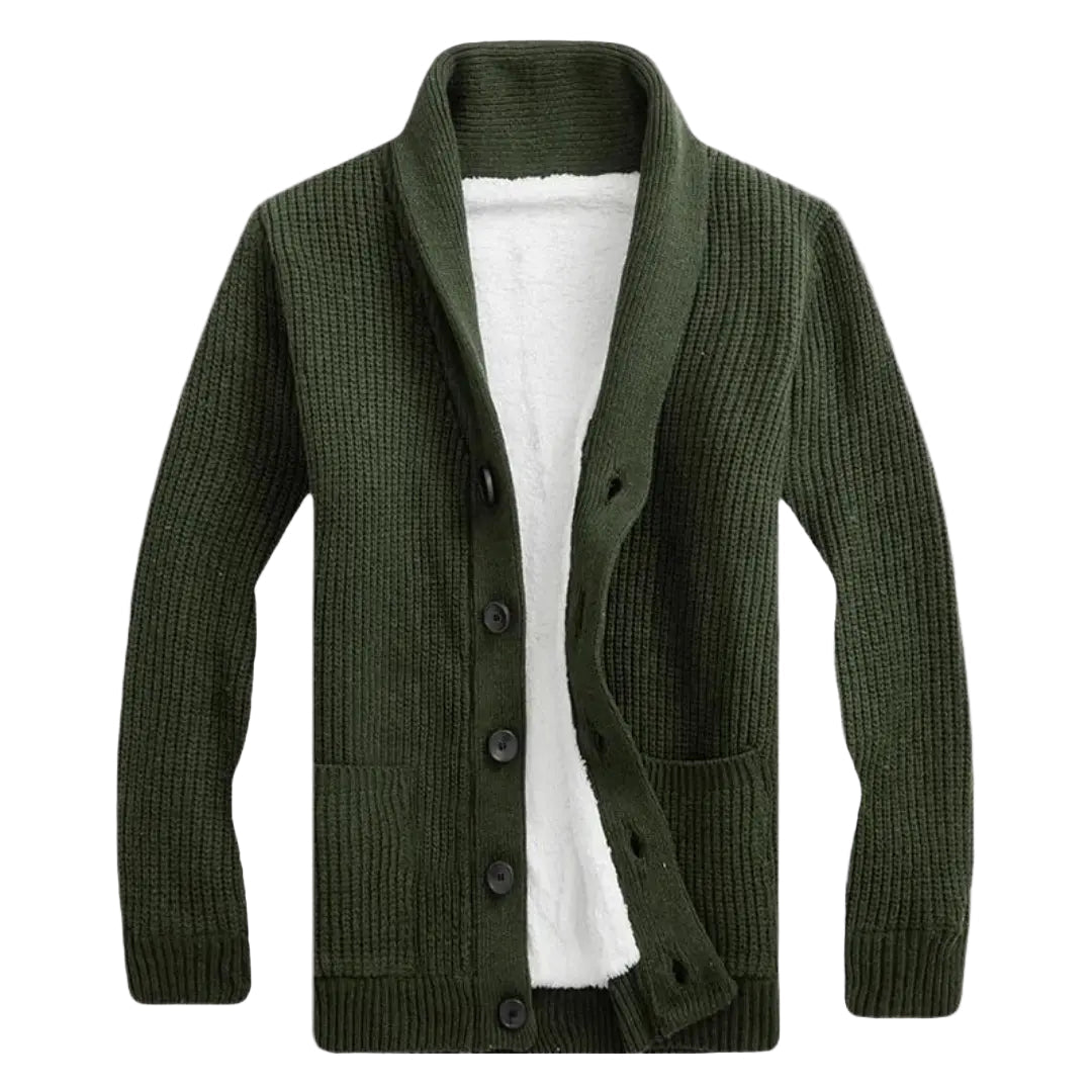 Herren Strickjacke mit Schalkragen
