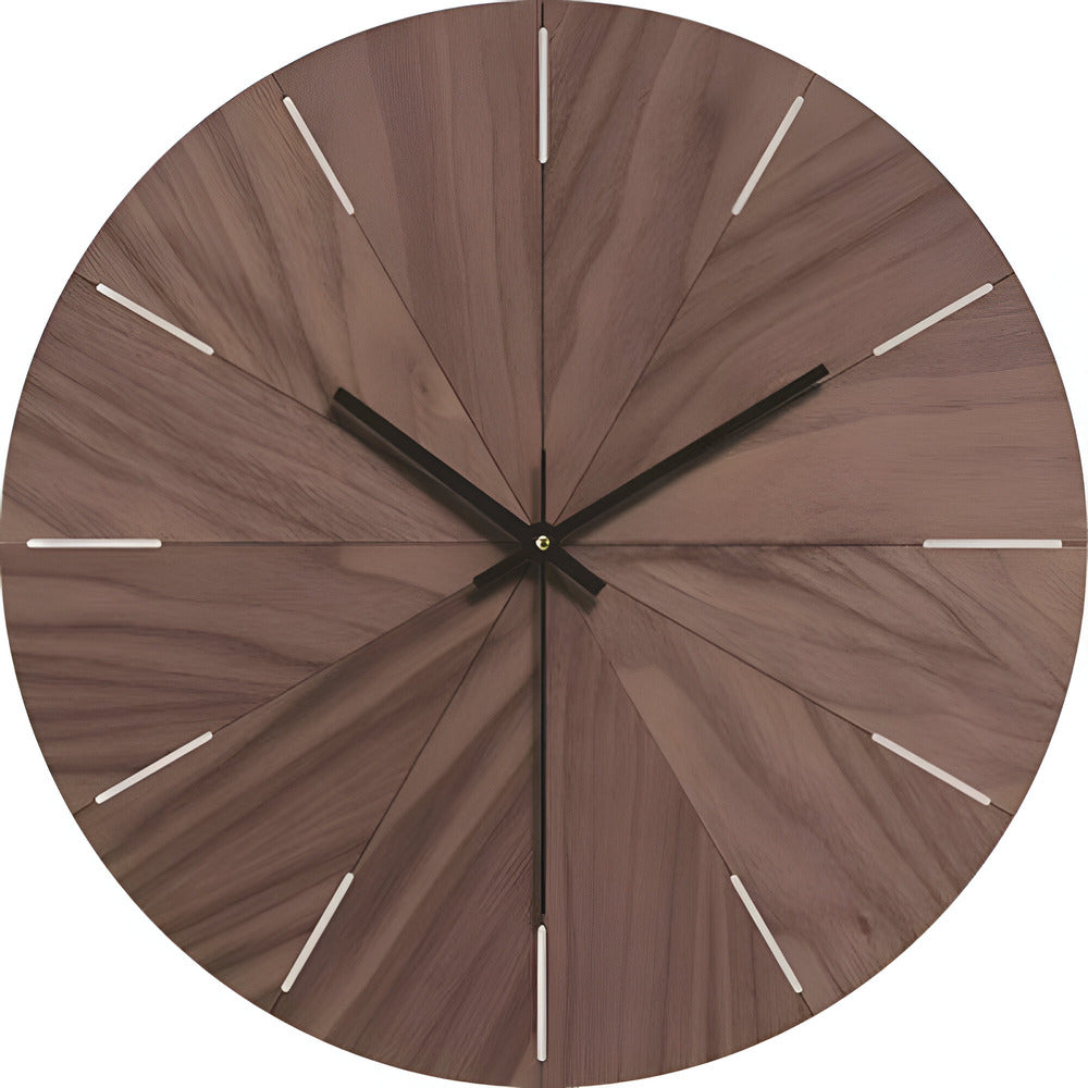 Holzlinie Moderne Stille Wanduhr – Minimalistisches Design aus Massivholz