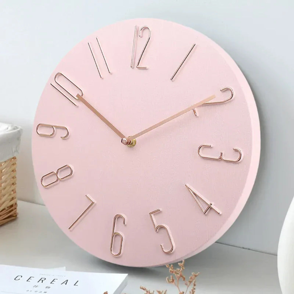 Silencio Moderne Stille Wanduhr – Minimalistisches Design mit Quarz-Uhrwerk