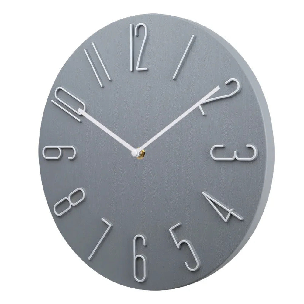 Silencio Moderne Stille Wanduhr – Minimalistisches Design mit Quarz-Uhrwerk