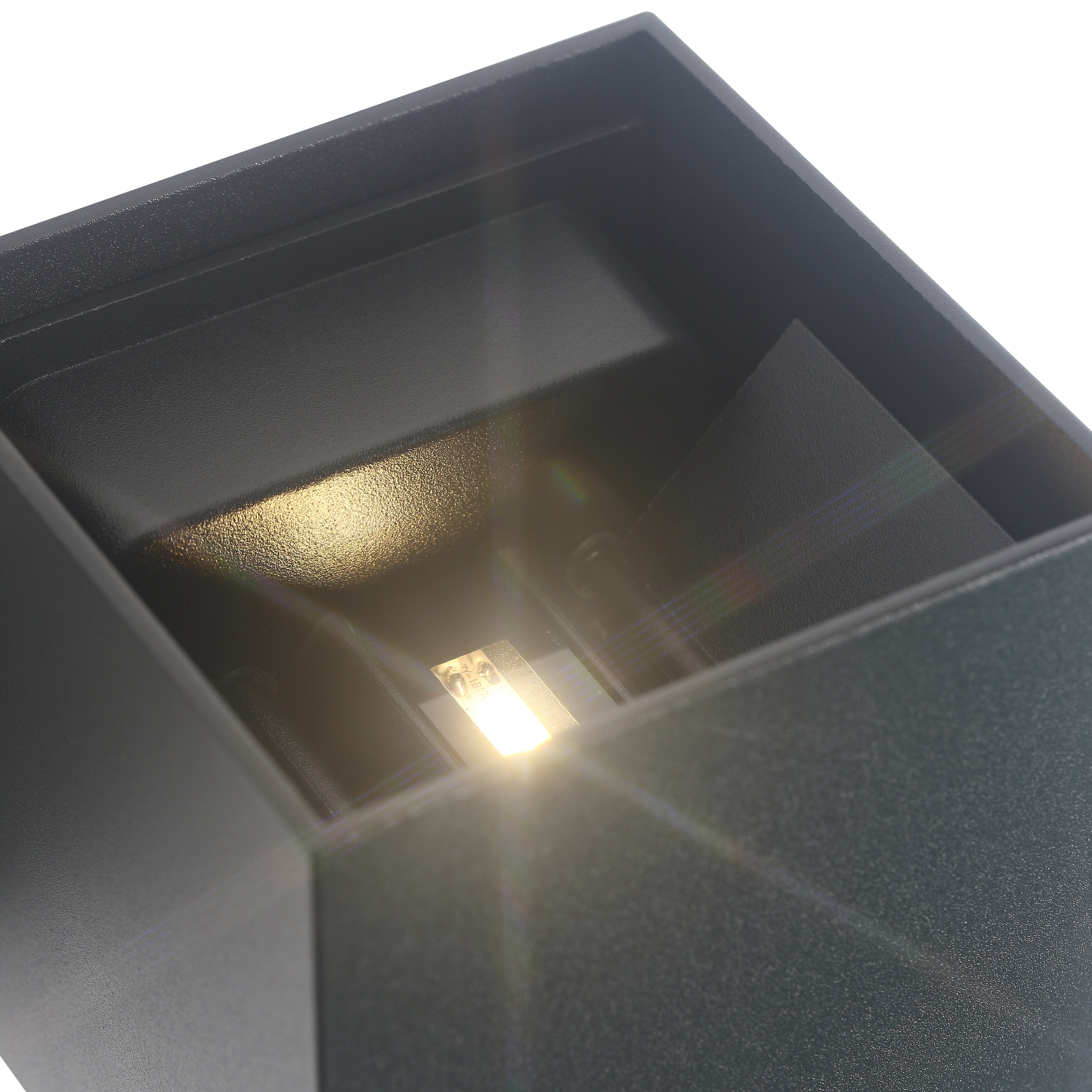 LED Wandleuchte 6W Außen Schwarz