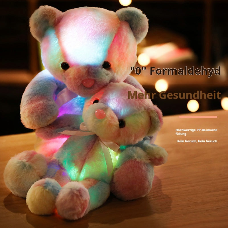 GlowBear | Bunter LED Licht Teddybaer Plüsch Spielzeug Weihnachtsangebot