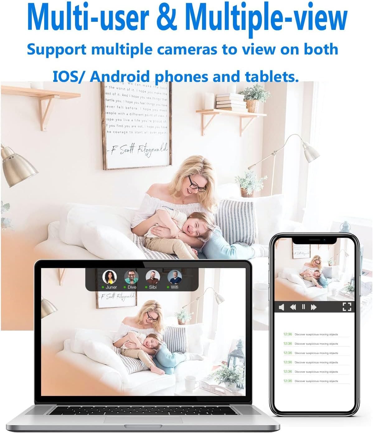 Innenkamera | Nachtsicht & Bewegungserkennung | WLAN-Zugriff | SecureView