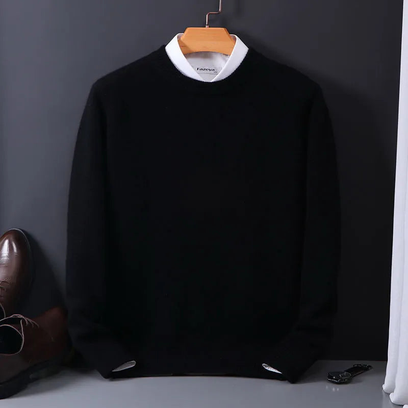 Winterlicher Stilvoller Kaschmir-Herrenpullover - Oliver