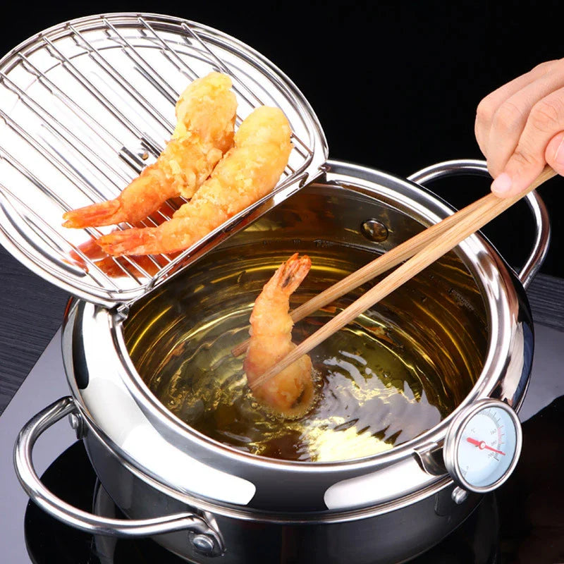 Meister-Fritteuse mit Thermometer