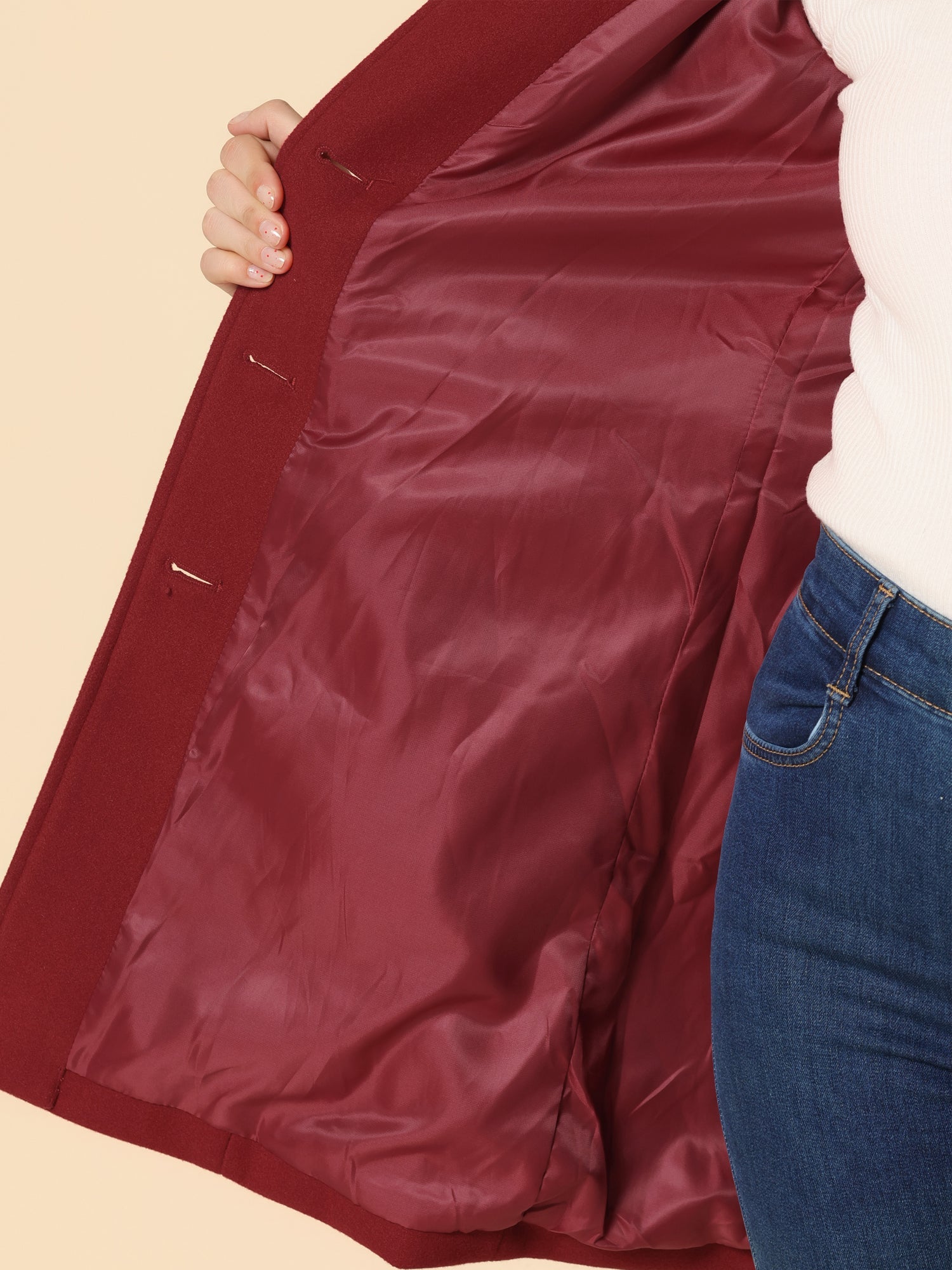 ChicEssence Winter-Trenchcoat | Elegantes und warmes Einreiher-Design für stilvollen Schutz vor der Kälte
