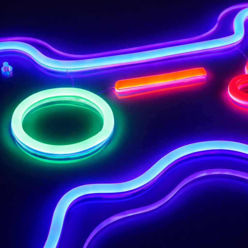 Joystick Neon Wandleuchte